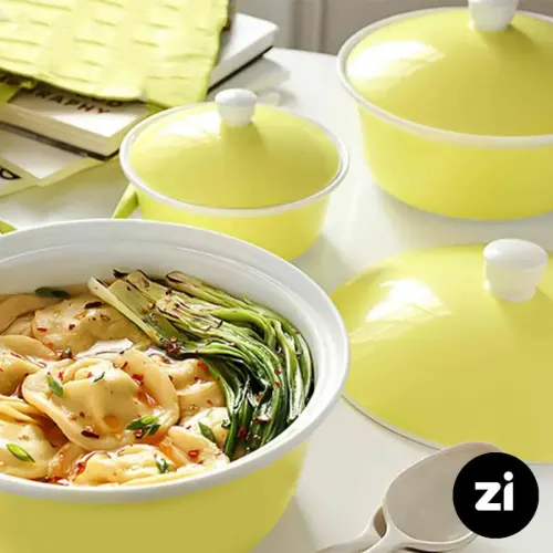 قابلمه کوچک چینی زرین سایز 16 پاستل صورتی