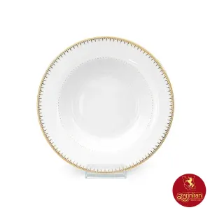 بشقاب گود سپیدار چینی زرین