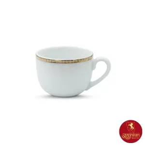 فنجان چای خوری چینی زرین ایتالیا اف طرح ریوا طلایی