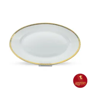 دیس چینی زرین ایتالیا اف طرح ریوا طلایی سایز 42