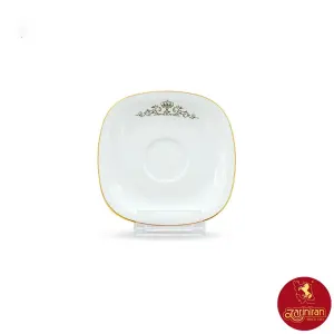 نعلبکی چینی زرین کواترو کوئین طلایی سایز 13