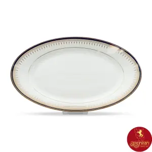 دیس بیضی چینی زرین ایتالیا اف طرح خاطره سایز 42