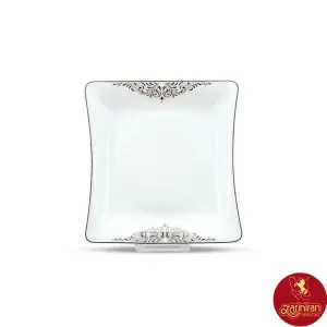 بشقاب تخت چینی زرین وینچی مهرگان پلاتینی سایز 20