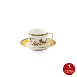 سرویس چای خوری چینی زرین رادیانس طرح ویلیج 12 پارچه