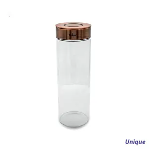 بانکه شیشه ای درب مسی یونیک 29 سانت UN-1708