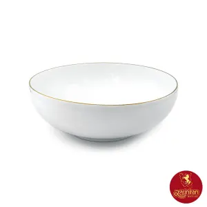 پیاله چینی زرین ایتالیا اف طرح زرین رزگلد سایز 22