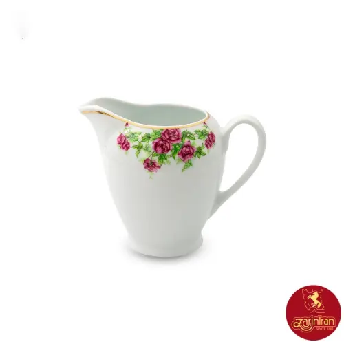 تصویر شکر ریز چینی زرین ایتالیا اف مدل بیدگل - گل سرخی 