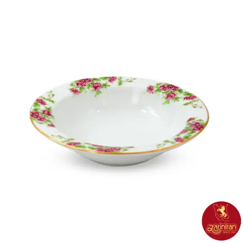 سالادخوری بزرگ چینی زرین ایتالیا اف طرح بیدگل سایز 25