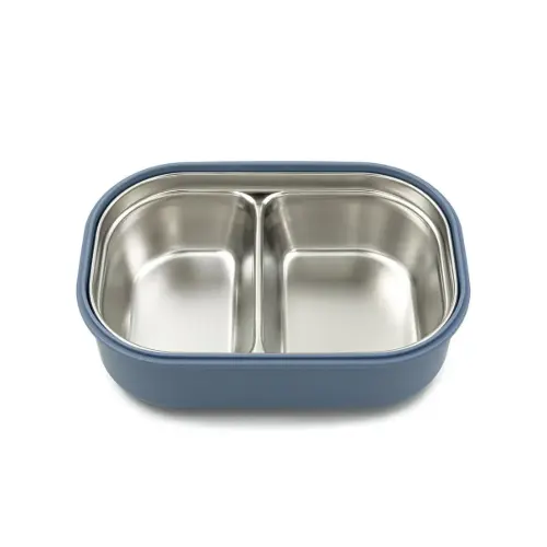 ظرف غذای خرسی ML-6261 استیل دو خانه 800 میلی لیتر