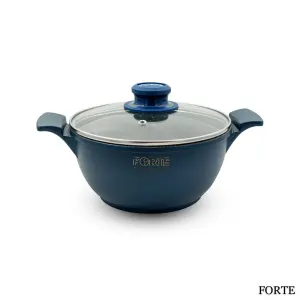 قابلمه گرانیتی فورته مدل اسکار پلاس سایز 20 سرمه ای