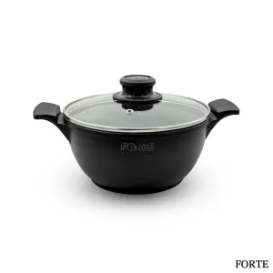 قابلمه گرانیتی فورته مدل اسکار پلاس سایز 20 مشکی