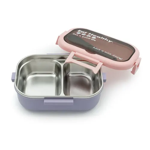 ظرف غذا JC347 داخل استیل دو خانه