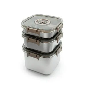 ظرف غذا استیل سه عددی JC361-3
