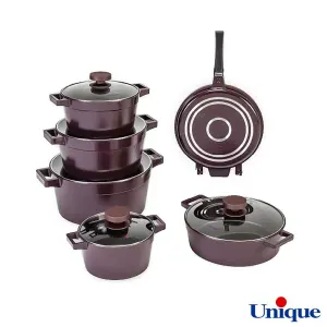 سرویس قابلمه دیاموند 12 پارچه گرانیتی یونیک