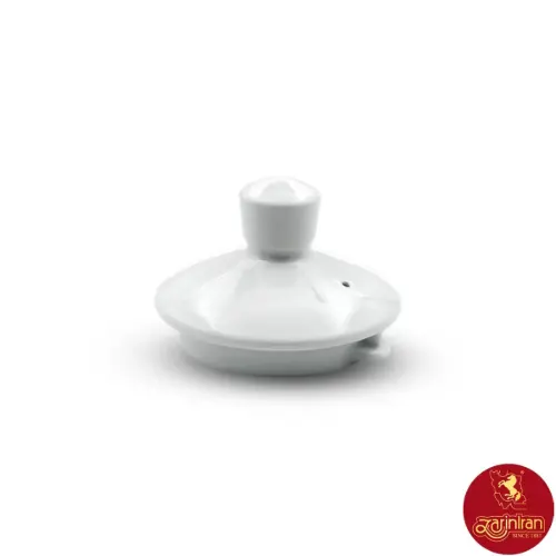 درب قوری لندنی سفید چینی زرین