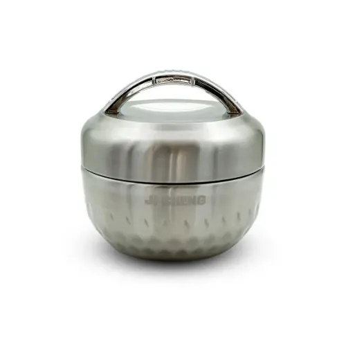 ظرف غذا C010 گرد استیل 304 یک لیتری