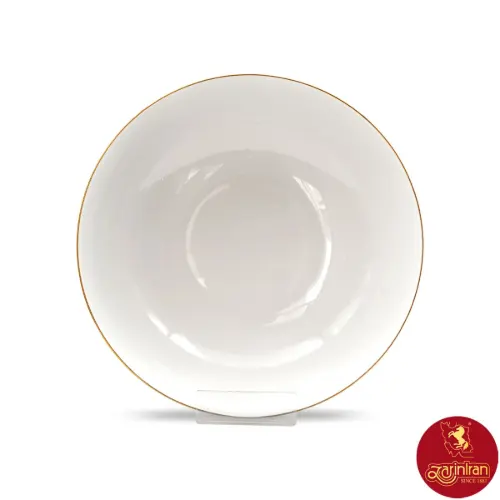 پیاله چینی زرین ایتالیا اف طرح زرین رزگلد سایز 26