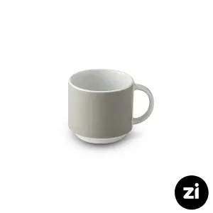 فنجان قهوه خوری چینی زرین Zi فرم اس پاستل طوسی سایز 6