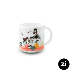 ماگ چینی زرین مارک زی فرم اس طرح گربه اسموکی 250 سی سی