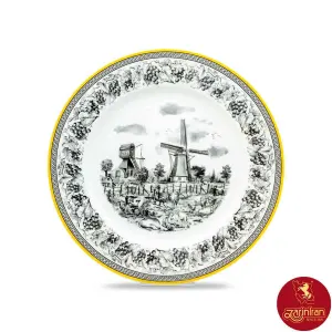 بشقاب تخت چینی زرین ایتالیا اف ویلیج سایز 34