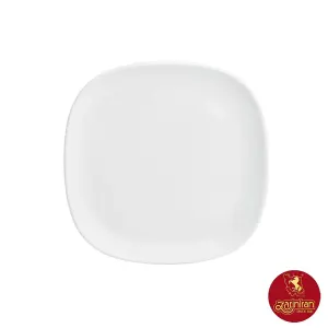 بشقاب پیش دستی سفید کواترو چینی زرین تخت 19