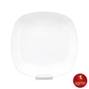 بشقاب غذاخوری سفید کواترو چینی زرین تخت 26