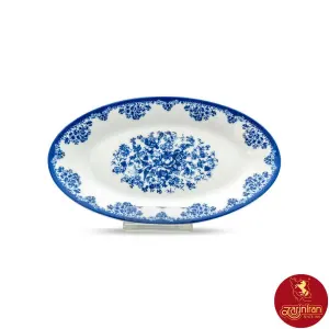 دیس چینی زرین ایتالیا اف فلورانس سرمه ای سایز 24