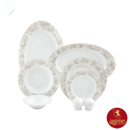 سرویس پرنسا نئوکلاسیک چینی زرین 12 نفره 103 پارچه