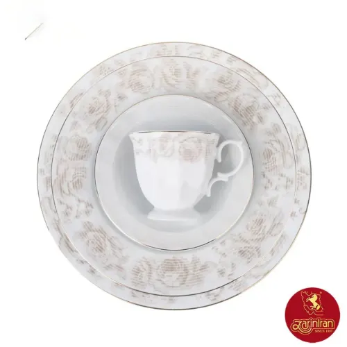 سرویس پرنسا نئوکلاسیک چینی زرین 12 نفره 103 پارچه