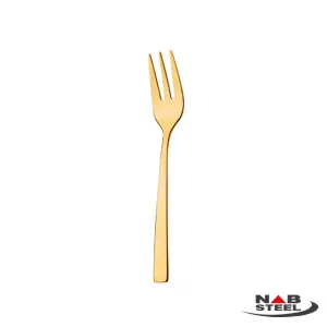 چنگال میوه خوری ناب استیل مدل فلورانس طلایی PVD