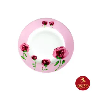 بشقاب پیش دستی پینک رز ایتالیا اف چینی زرین سایز 19