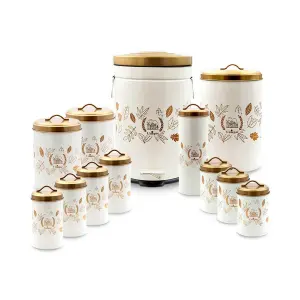 سرویس 12 پارچه فانتزی پاییز درب طلایی یونیک UN-8035