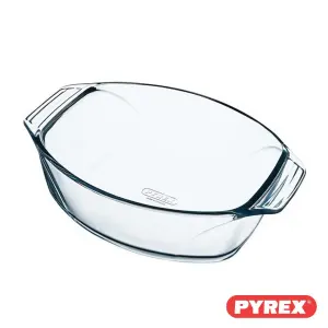 تابه بیضی پیرکس فرانسه دسته دار