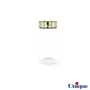 بانکه شیشه ای درب طلایی 20 سانت UN-1718