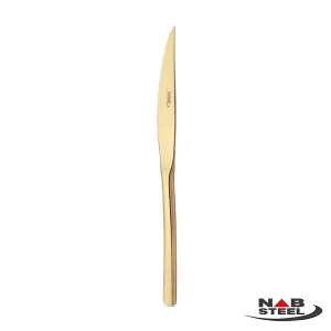 کارد استیک ناب استیل مدل فلورانس طلایی PVD