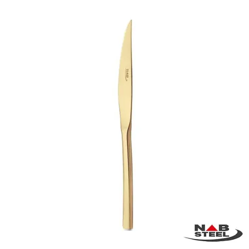 کارد استیک ناب استیل مدل فلورانس طلایی PVD