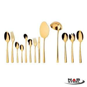 انتخاب سرویس 116 پارچه ناب استیل مدل فلورانس طلایی PVD با جعبه کادویی