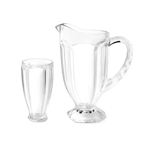 سرویس 7 پارچه پارچ و لیوان بلور پترا چین