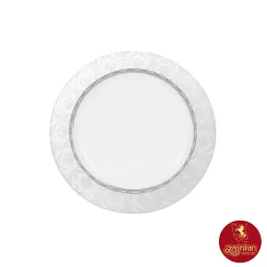 بشقاب پیش دستی چینی زرین ایتالیا اف طرح هدیه پلاتینی سایز 19