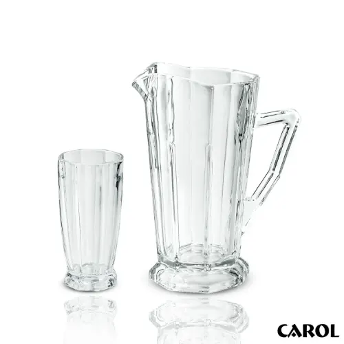 سرویس 7 پارچه پارچ و لیوان بلور لئوپارد استیج چین