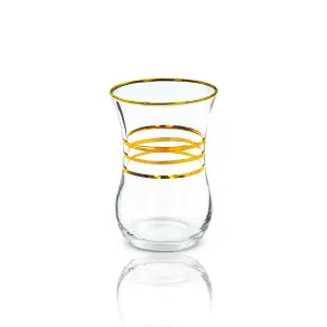 استکان تک لب طلا ترک