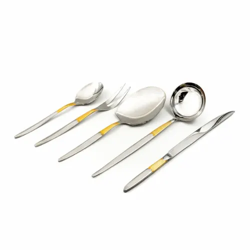 سرویس قاشق و چنگال و ابزار سرو 24 نفره 143 پارچه بست لایف مدل 219MG