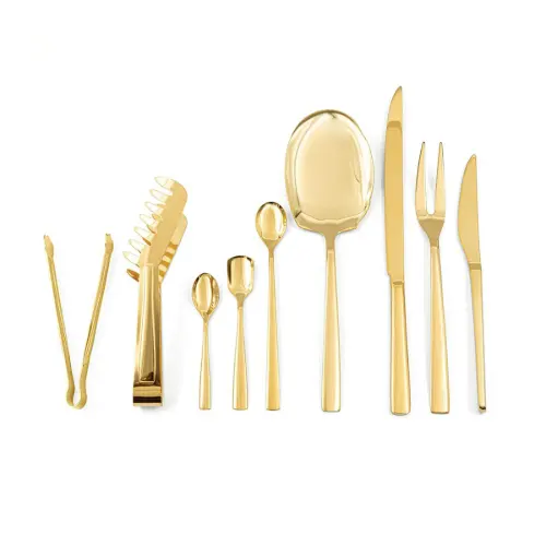 سرویس قاشق و چنگال 143 پارچه مدل 2FULL GOLDL-M-187