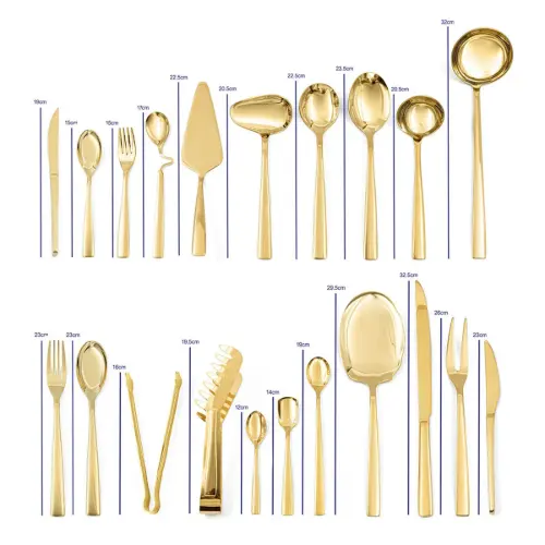 سرویس قاشق و چنگال 2FULL GOLDL-M-187