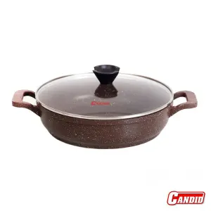 تابه دو دسته گرانیتی کاندید مدل پروانه سایز 32