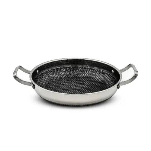تابه استیل کربنی دو دسته Chik Chef مدل CC8016-28 بدون درب