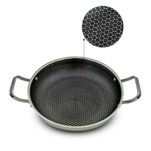 تابه استیل کربنی دو دسته