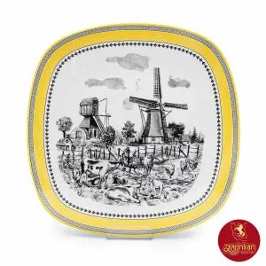 بشقاب تخت چینی زرین کواترو ویلیج سایز 36