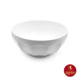 کاسه چینی زرین نئوکلاسیک طرح سفید سایز 23