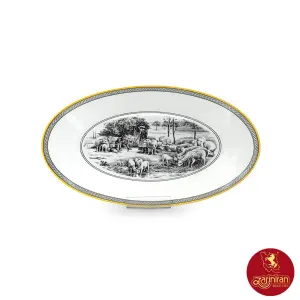 دیس کوچک ویلیج چینی زرین ایتالیا اف سایز 24